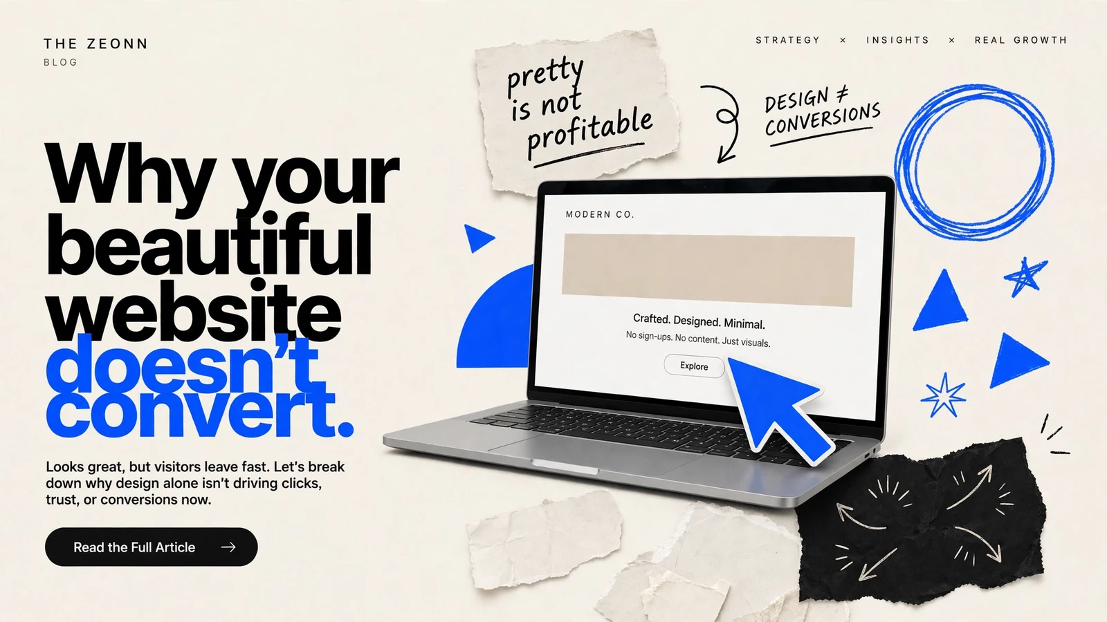 Why your beautiful website doesn't convert
