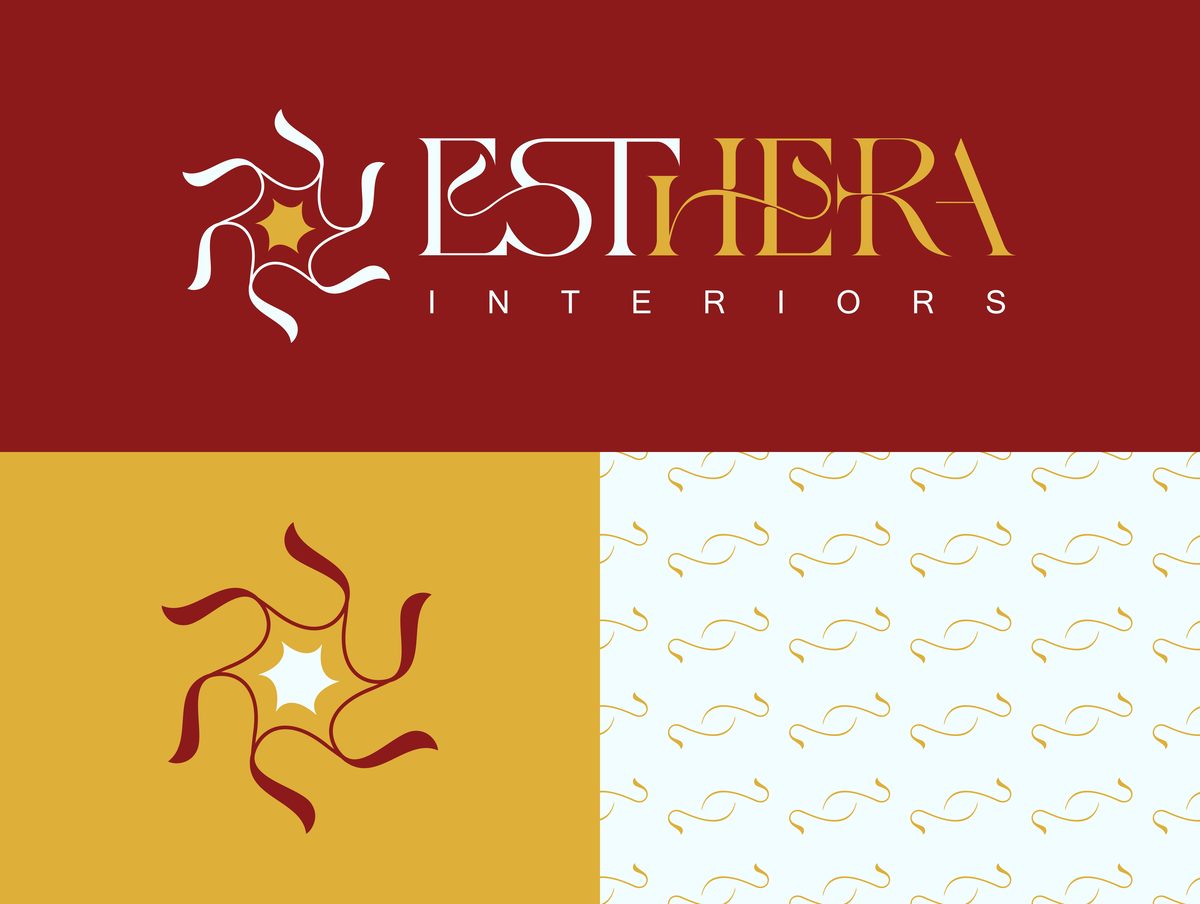 Esthera Interiors brand identity lockup