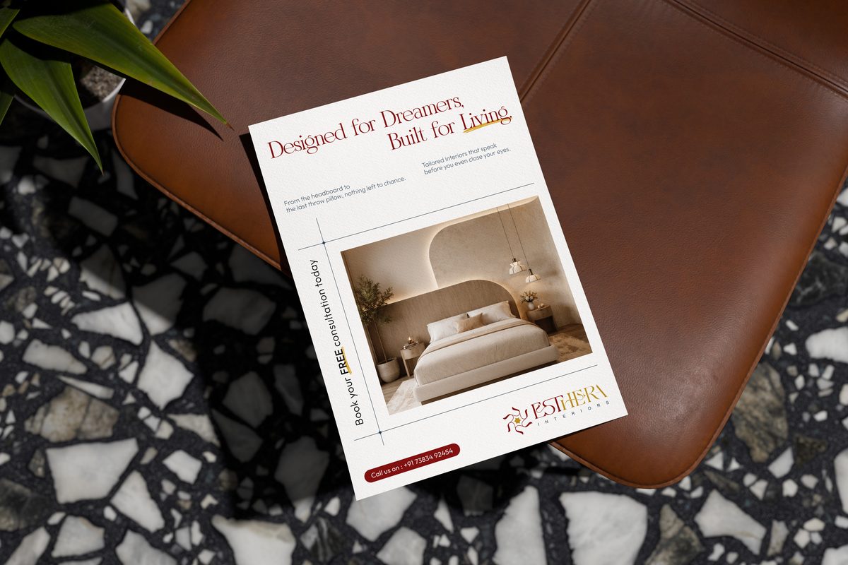 Esthera marketing flyer mockup