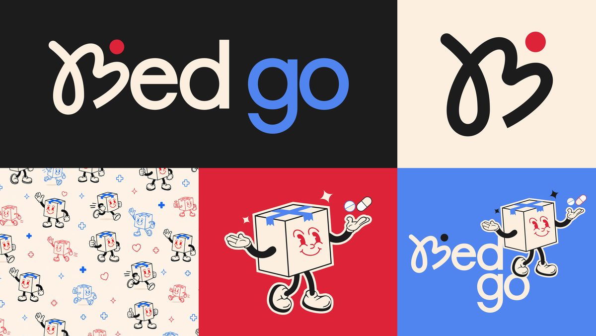 MedGo brand identity board