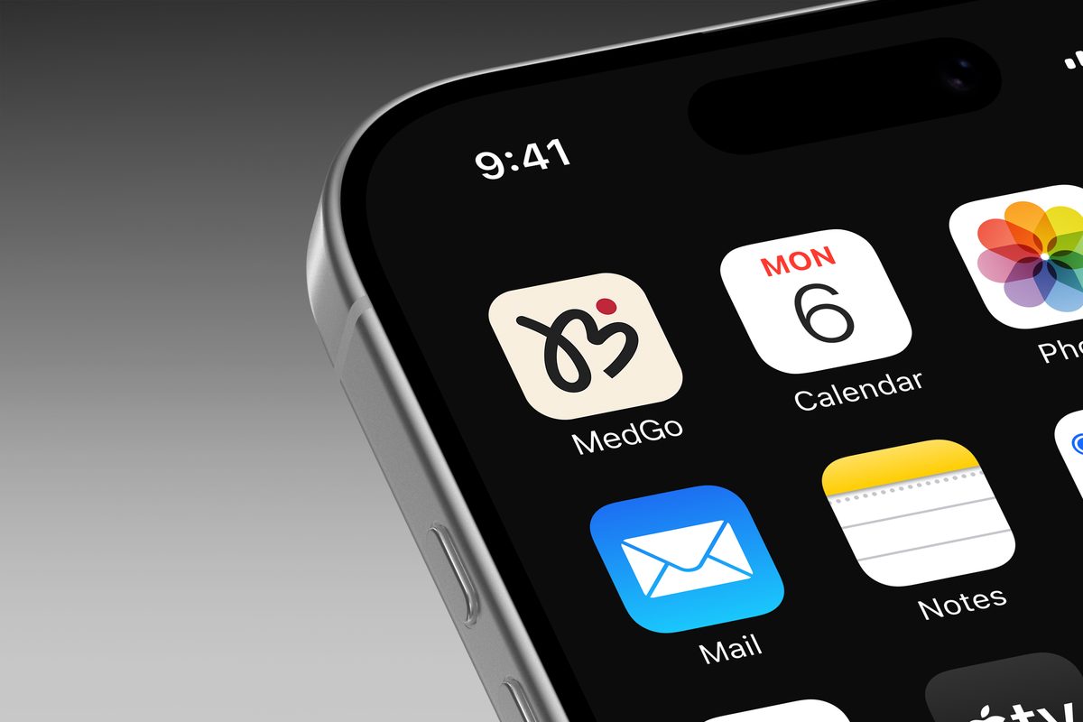 MedGo app icon on phone
